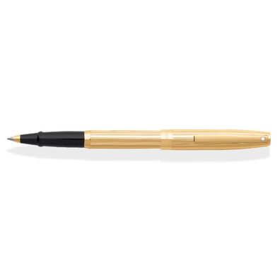 Sheaffer Rollerball Sagaris geriffelte vergoldete Kappe/Schaft