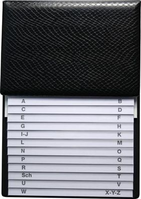 RNK Telefonklappregister 16x22cm sw 12Bl