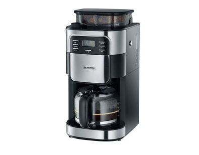 Severin Filterkaffeemaschine Bohnen-Kaffeemaschine KA 9210, schwarz