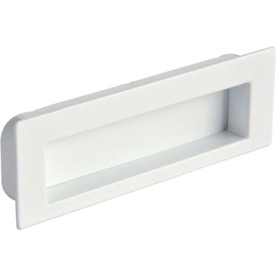 SIRO Muschelgriff Nicola B 112, inlassmaß 106,5x31mm zink weiß glänzend
