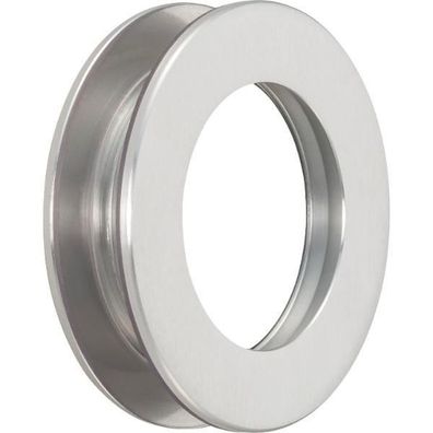 KWS Schiebetürmuschelpaar 5255 mit Griffloch ø 65mm Aluminium silber eloxiert