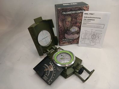 NEU Ital. Kompass Metallgehäuse für Camping Outdoor Survival Wandern Trekking