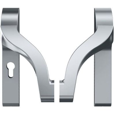 ECO Stangengriff EPN 900 IV Alu silber beschichtet Profilzylinder 72