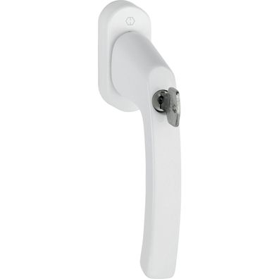 Hoppe Fenstergriff LIÈGE Sperrzylinder Vierkant 7x37 35 Nm weiß