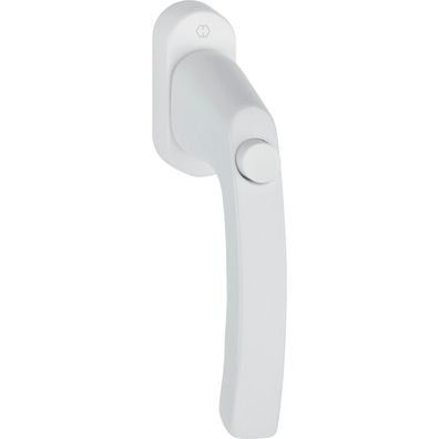 Hoppe Fenstergriff LIÈGE Druckknopf Vierkant 7x43mm Alu weiß