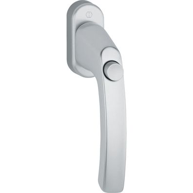 Hoppe Fenstergriff LIÈGE Druckknopf Vierkant 7x32mm silber eloxiert