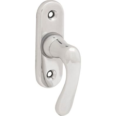 Grundmann Fenstergriff WG Elegant 505 - gebogen Vierkant 7x35mm Alu poliert