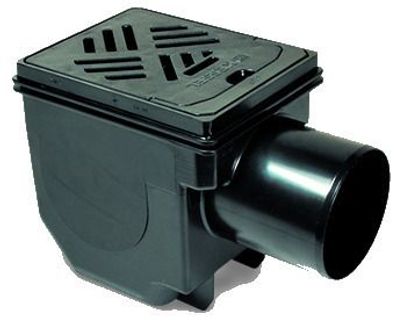 Kessel Kellerablauf Drehfix DN 100, Rost schwarz, Typ 5