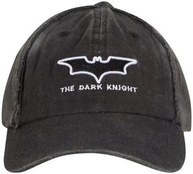 The Dark Knight Cap - DC Batman Denim Wash Cap in Grau mit Schwarzem Logo