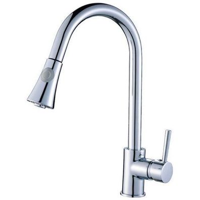Küchenarmatur Wasserhahn DARU Küchenmischer für Küche in Silber