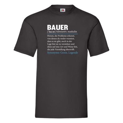 Bauer | Landwirt | Bauernhof | Landwirtschaft T-Shirt Schwarz