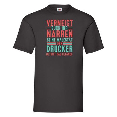 Verneigt euch: Drucker | Druckerei | Print Medien T-Shirt Schwarz