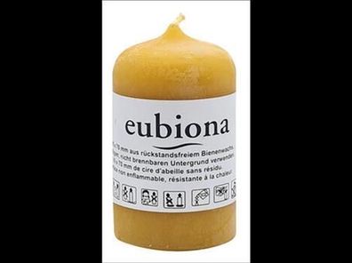 Eubiona Bienenwachs Stumpen 45x70 mm 1St