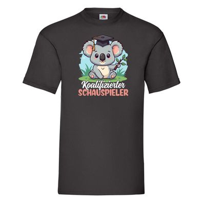 Koalifizierter Schauspieler | Theater T-Shirt Schwarz