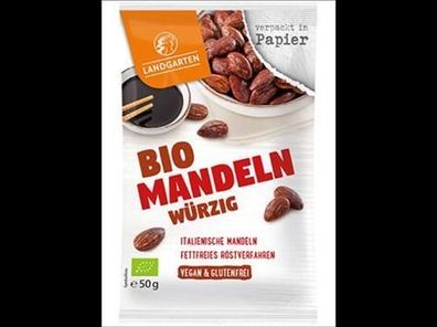 Landgarten 6x Bio Mandeln Würzig 50g 50g