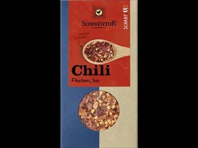 Sonnentor 6x Chili Flocken, Packung 45g