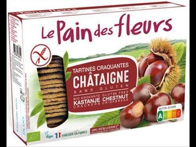 Blumenbrot - Le Pain des Fleurs 3x Bio Knusperbrot Kastanien 300 g 300g