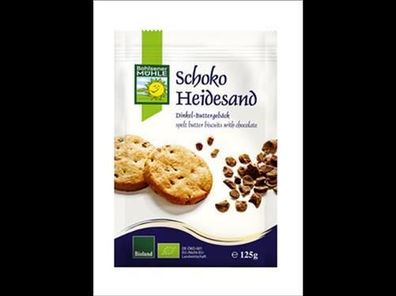 Bohlsener Mühle 6x Schoko-Heidesand Dinkel-Buttergebäck 125g