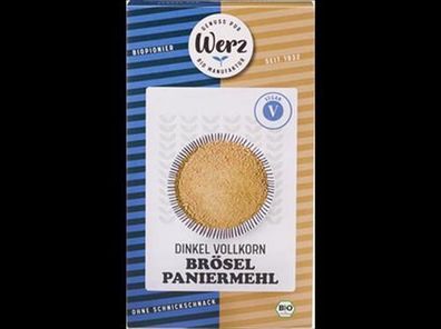 Naturkornmühle Werz 3x Brösel, Paniermehl, Dinkel Vollkorn 200g
