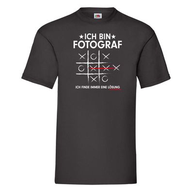 Lösung finden: Fotograf | Fotografie | Kamera T-Shirt Schwarz
