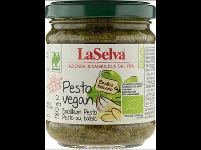 LaSelva 3x Pesto vegan - Basilikum Würzpaste 180g