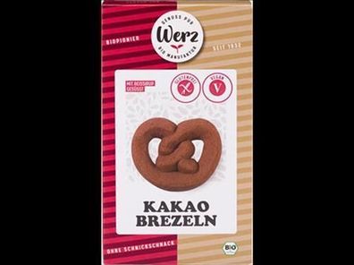 Naturkornmühle Werz 3x Kakao Brezeln, Reis Vollkornkekse, glutenfrei 125g