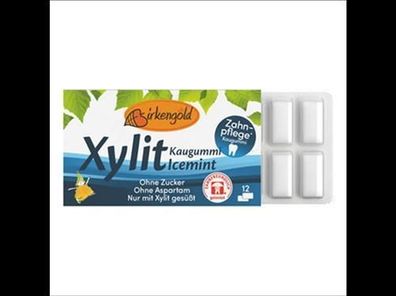 Birkengold Birkengold Kaugummi Icemint (12 Stück) 17g