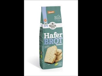 Bauck Mühle 6x Haferbrot Vollkorn glutenfrei Demeter 500g