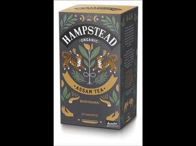 Hampstead Tea 3x Organic Demeter Assam Black Tea 40g