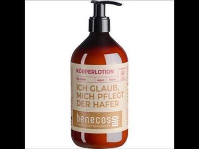 benecos 3x benecosBIO Körperlotion BIO-Hafer - ICH GLAUB MICH PFLEGT DER HAFER 500ml