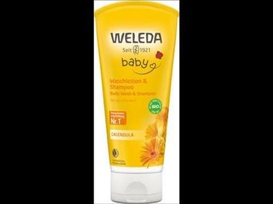 Weleda 3x WELEDA Calendula Waschlotion & Shampoo 200ml