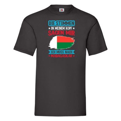 Madagaskar | Urlaub | Stimmen in meinem Kopf | Traumland T-Shirt Schwarz