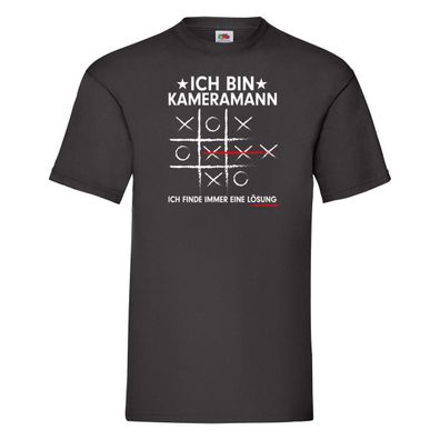 Lösung finden: Kameramann | Kamera T-Shirt Schwarz