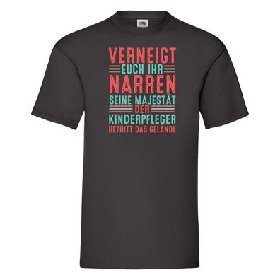 Verneigt euch: Kinderpfleger | Pfleger | Kinder T-Shirt Schwarz