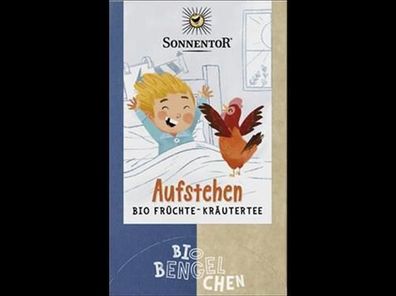 Sonnentor 3x Aufstehen Tee Bio-Bengelchen®, Doppelkammerbeutel 32,4g