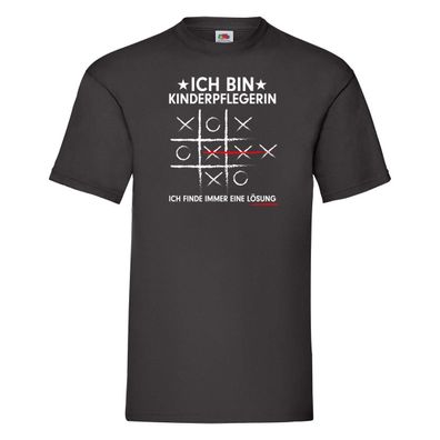 Lösung finden: Kinderpflegerin | Kinder | Pflegeberuf T-Shirt Schwarz