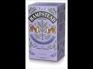 Hampstead Tea 3x Organic Lavender & Valerian 20g