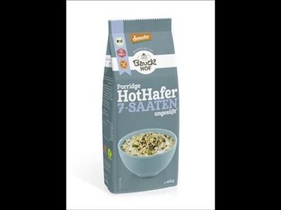 Bauck Mühle 6x Hot Hafer 7-Saaten glutenfrei Demeter 400g