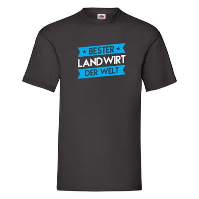 Weltbester: Landwirt | Bauer | Landwirtschaft lustig T-Shirt Schwarz