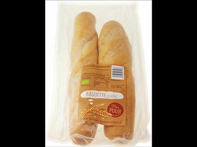 Nur Puur 3x Baguette Classic, 2 Stück 300g