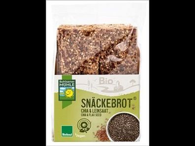 Bohlsener Mühle 6x Snäckebrot Chia & Leinsaat 200g