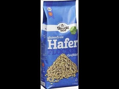 Bauck Mühle 3x Haferflocken Großblatt glutenfrei Bio 475g