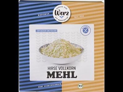 Naturkornmühle Werz 6x Hirse Vollkorn Mehl, glutenfrei 1000g