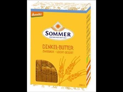 SOMMER Demeter Dinkel Butter-Zwieback 200g