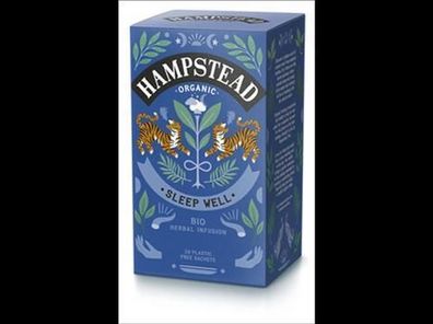 Hampstead Tea 3x Organic Sleepwell Infusion 25g