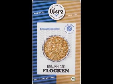 Naturkornmühle Werz Braunhirse Flocken, Vollkorn, glutenfrei 250g