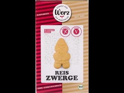 Naturkornmühle Werz 6x Reis Zwerge, Vollkornkekse, glutenfrei 125g