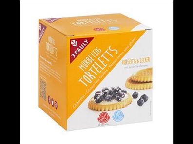 3PAULY 6x Mürbeteig Torteletts 150g