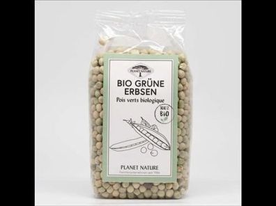 Planet Nature 6x Planet Nature bio grüne Erbsen 500g 500g