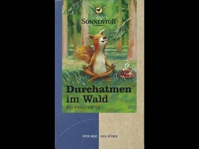 Sonnentor 3x Durchatmen im Wald Tee, Doppelkammerbeutel 21,6g